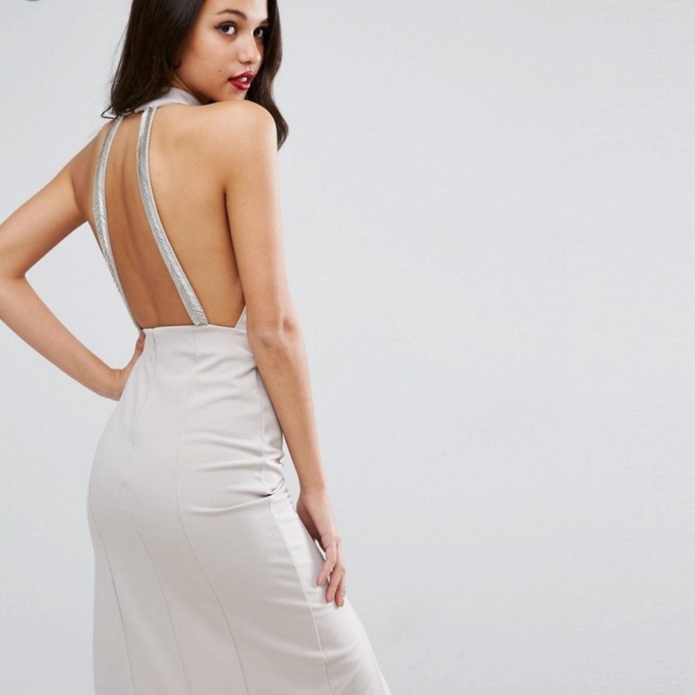 NWOT ASOS pencil dress w/ embellished back straps